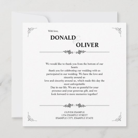 Handen van een Gay Bruiloft Paar met Ringen (Achterkant)