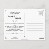 Handen van een Gay Bruiloft Paar met Ringen Briefkaart (Achterkant)