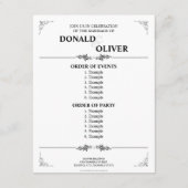 Handen van een Gay Bruiloft Paar met Ringen Informatiekaartje (Achterkant)