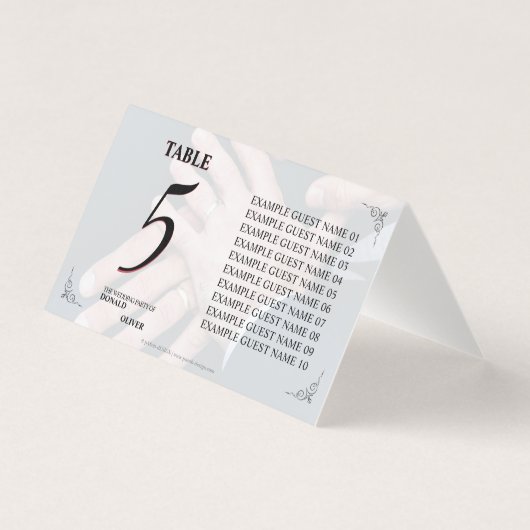 Handen van een Gay Bruiloft Paar met Ringen Kaart (Voorkant)