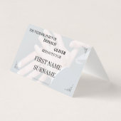 Handen van een Gay Bruiloft Paar met Ringen Kaart (Achterkant)