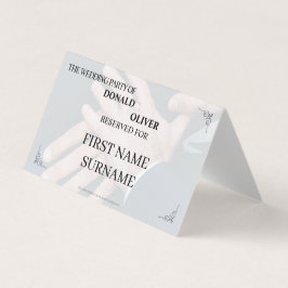 Handen van een Gay Bruiloft Paar met Ringen Kaart