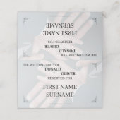 Handen van een Gay Bruiloft Paar met Ringen Plaatskaartje (Buitenkant ongevouwen)