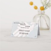 Handen van een Gay Bruiloft Paar met Ringen Plaatskaartje (Achterkant)