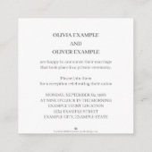 Handen van een gekleurd bruidspaar met ring informatiekaartje (Achterkant)