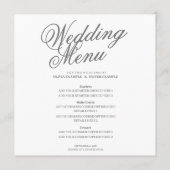 Handen van een gekleurd bruidspaar met ring menu (Achterkant)