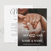 Handen van een gekleurd bruiloft paar met ring (Voorkant / Achterkant)