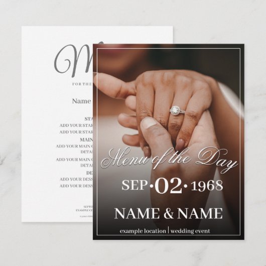 Handen van een gekleurd bruiloft paar met ring (Voorkant / Achterkant)