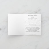 Handen van een gekleurd bruiloft paar met ring bedankkaart (Binnen)