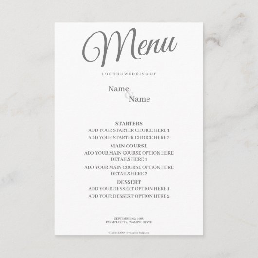 Handen van een gekleurd bruiloft paar met ring informatiekaartje (Achterkant)