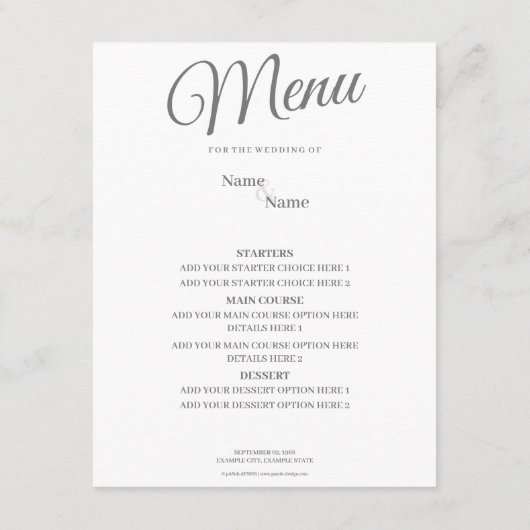 Handen van een gekleurd bruiloft paar met ring informatiekaartje (Achterkant)