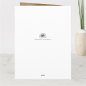 Handen van een gekleurde bruiloft op de ring kaart (Achterkant)