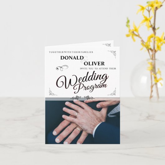 Handen van een homepaar met ringing V 2.0 Kaart (Gele Bloem)