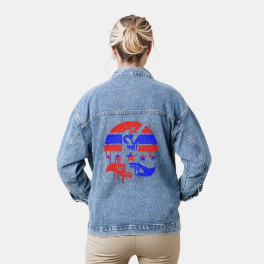 Handen van eenheid denim jacket (Model)