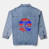 Handen van eenheid denim jacket (Achterkant)