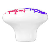 Handen van Eenheid Keramische Knop (Zijkant)
