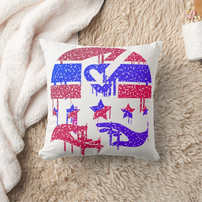 Handen van eenheid kussen (Deken)