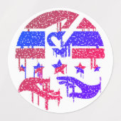 Handen van eenheid labels (Design 1)