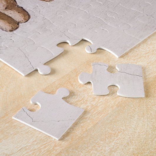 Handen van God de vader en Adam van Michelangelo Legpuzzel (Zijkant)