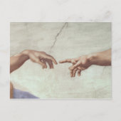 Handen van God en Adam Briefkaart (Voorkant)