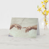 Handen van God en Adam Kaart (Gele Bloem)