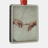 Handen van God en Adam Metalen Ornament (Rechts)