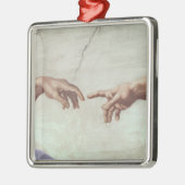 Handen van God en Adam Metalen Ornament (Links)