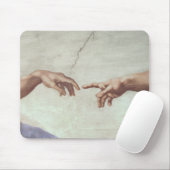 Handen van God en Adam Muismat (Met muis)