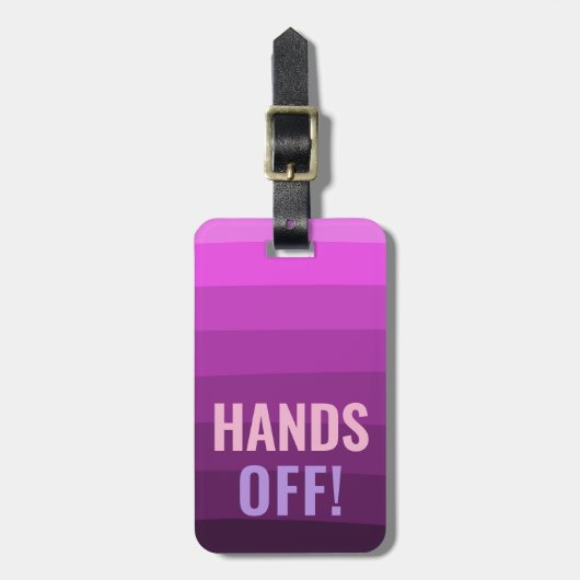 Handen Van Grappig Ontwerp Aangepaste Tekst Bagagelabel (Voorkant verticaal)