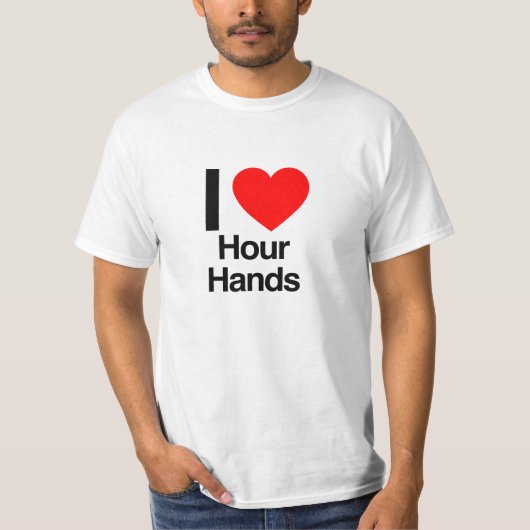 handen van het liefdesuur t-shirt (Voorkant)