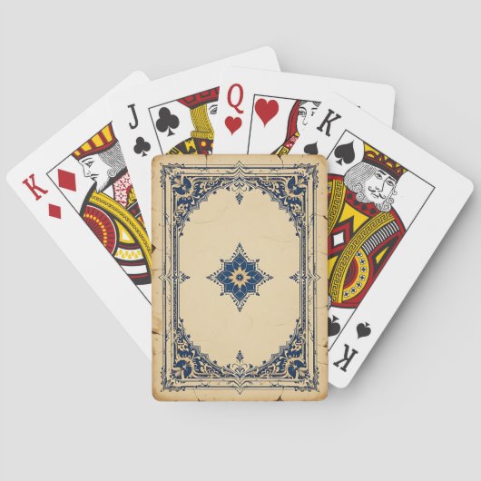 Handen van het lot één pokerkaarten (Achterkant)