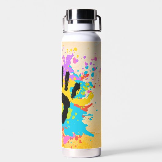 Handen van het spectrum waterfles (Achterkant)