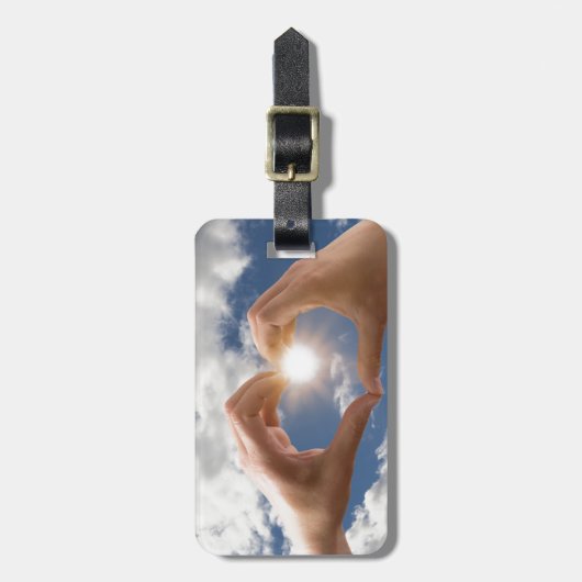 Handen van liefde bagagelabel (Voorkant verticaal)