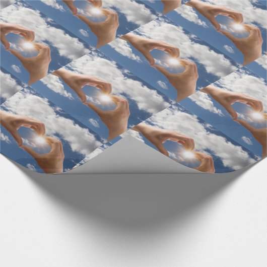 Handen van liefde cadeaupapier (Hoek)