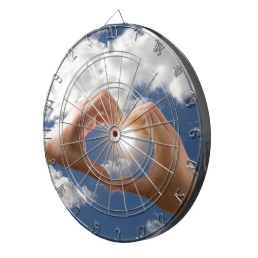 Handen van liefde dartbord (Voorkant Rechts)