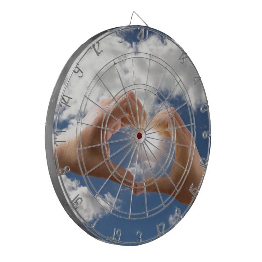 Handen van liefde dartbord (Voorkant Links)