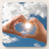 Handen van liefde drankjes onderzetter (Voorkant)