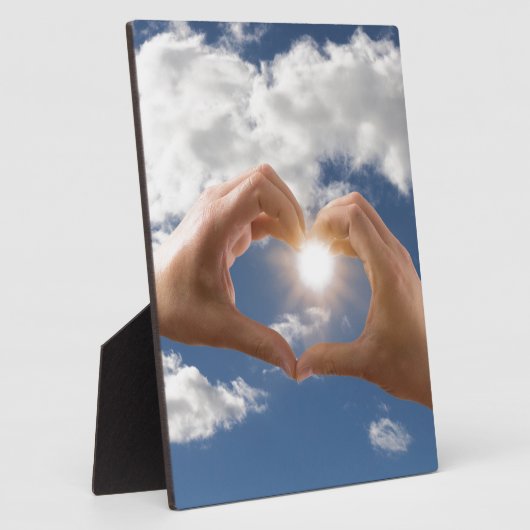 Handen van liefde fotoplaat (Zijkant)