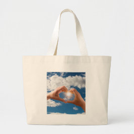 Handen van liefde grote tote bag