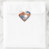 Handen van liefde hart sticker (Tas)