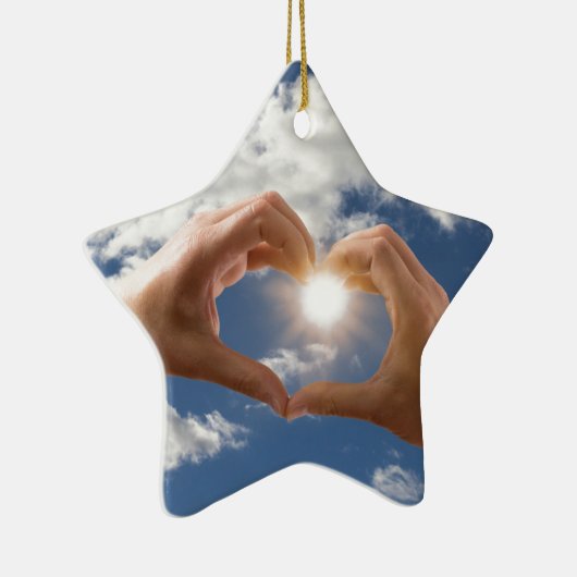 Handen van liefde keramisch ornament (Rechts)