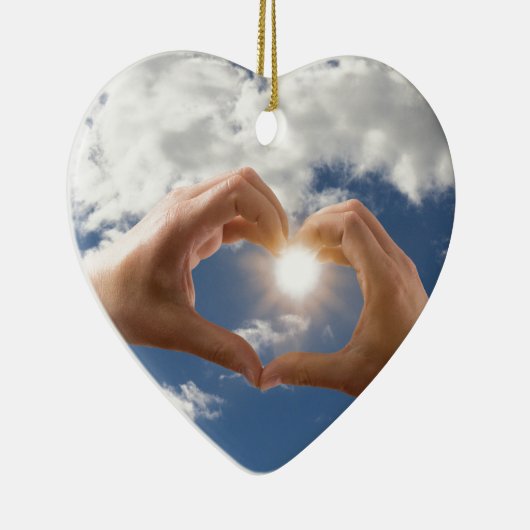 Handen van liefde keramisch ornament (Rechts)
