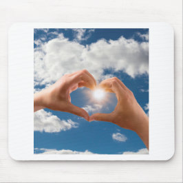 Handen van liefde muismat