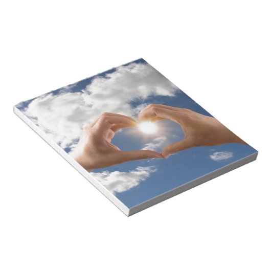 Handen van liefde notitieblok (Schuin)