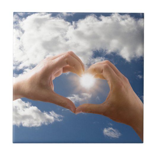 Handen van liefde tegeltje (Voorkant)