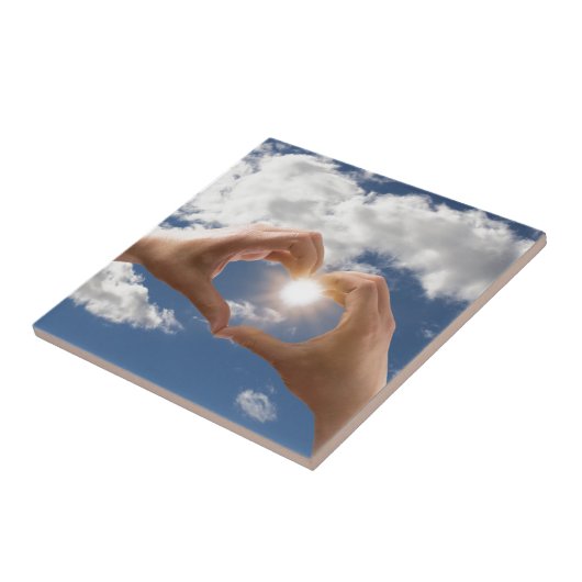 Handen van liefde tegeltje (Zijkant)