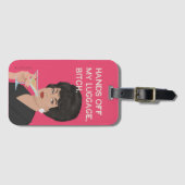 Handen van mijn bagage.. bagagelabel (Voorkant (horizontaal))