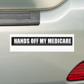 HANDEN VAN MIJN GENEESMIDDEL BUMPERSTICKER (Op auto)