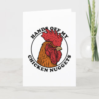 Handen van mijn kipnuggets kaart