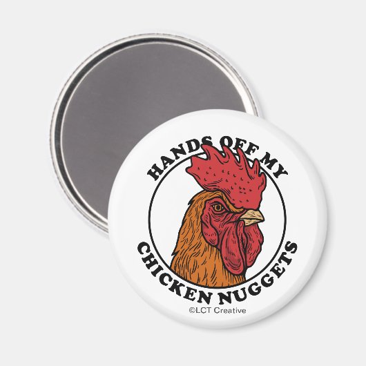 Handen van mijn kipnuggets magneet (Voorkant / Achterkant)